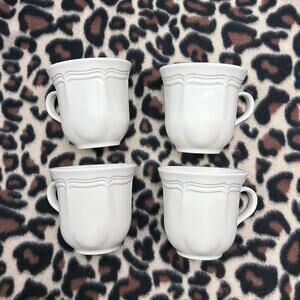 Mikasa French Countryside Cups F9000 Coffee/Tea Mugs 3 5/8” Set Of 4 EUC
